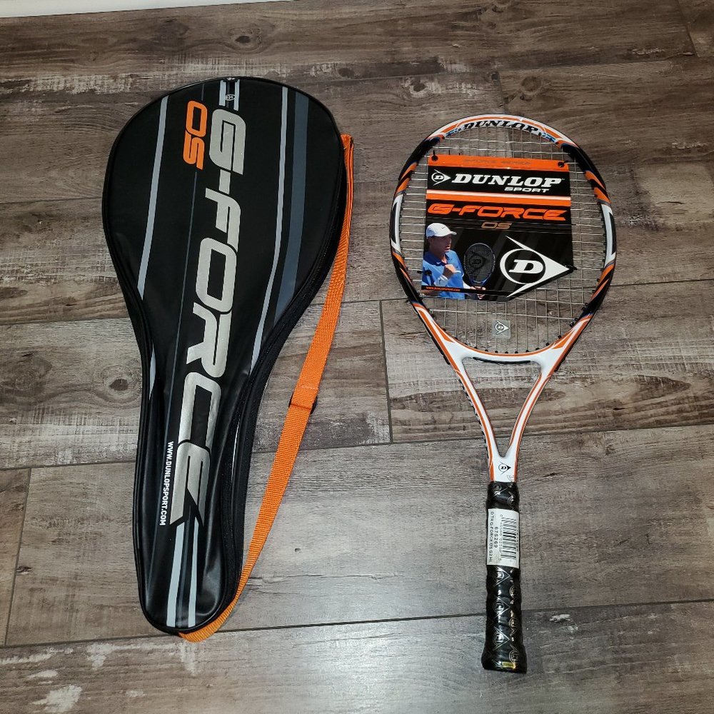 BNWT Dunlop tennis racket, G Force OS 27 inch w/ case